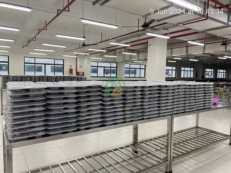 Thực phẩm sạch trong suất ăn công nghiệp Phú Mỹ Gold