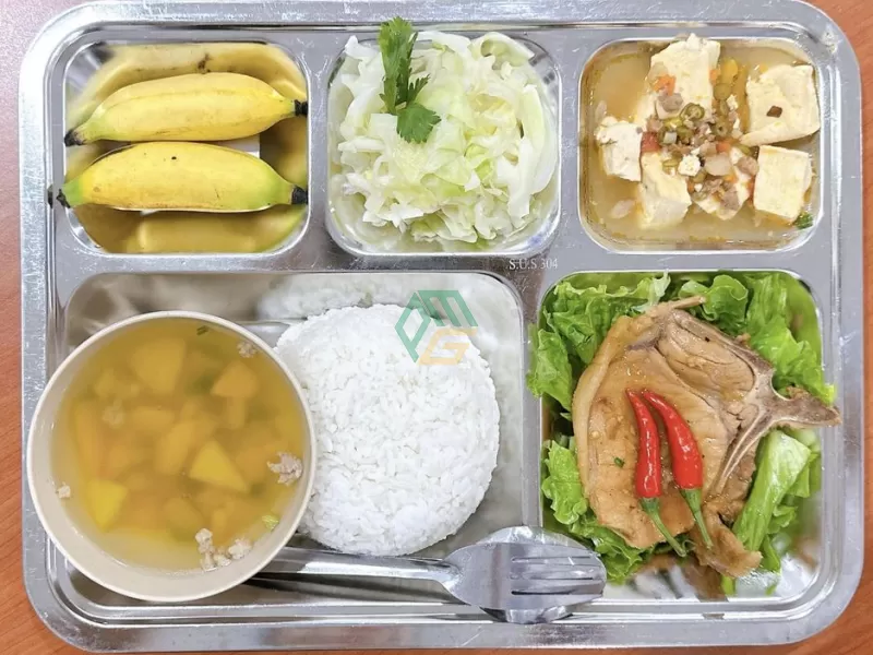 Suất ăn công nghiệp 30k Bà Rịa Vũng Tàu